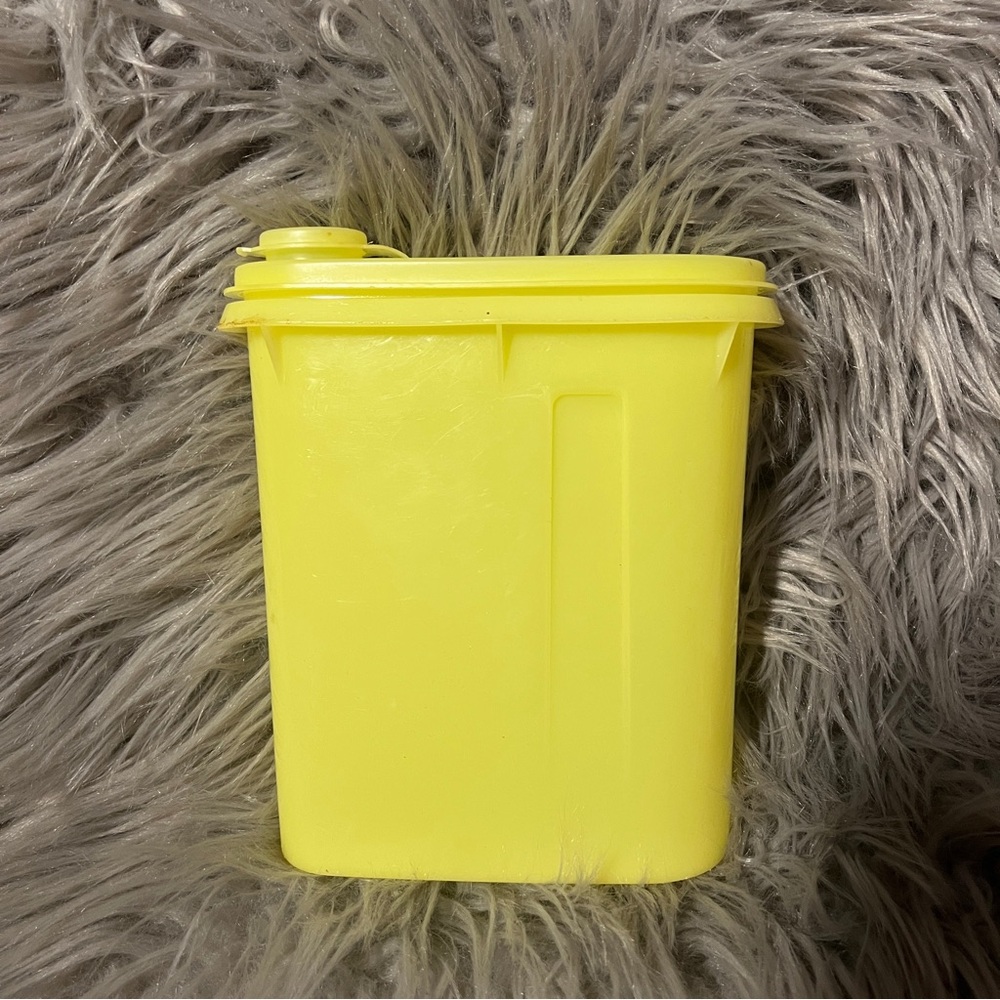 Bright Yellow Plastic Container